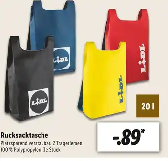 Lidl Rucksacktasche Angebot