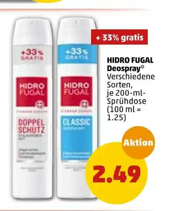 PENNY Hidro fugal deospray Angebot