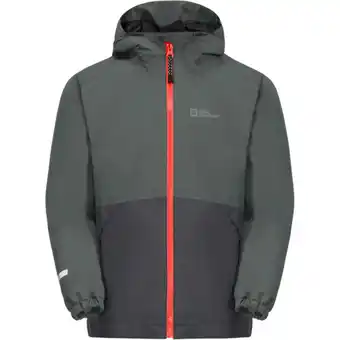 Intersport JACK WOLFSKIN Kinder Doppeljacke ICELAND 3IN1 JACKET K slate green 152 Angebot