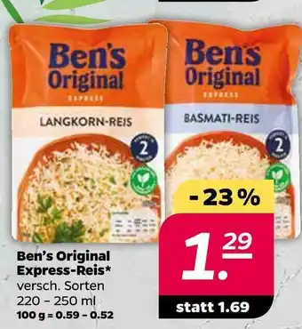 NETTO Ben’s original express-reis Angebot