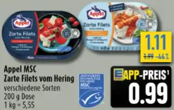 diska Appel MSC Zarte Filets vom Hering 200 g Dose Angebot