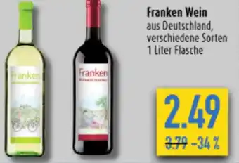 diska Franken Wein 1 Liter Flasche Angebot