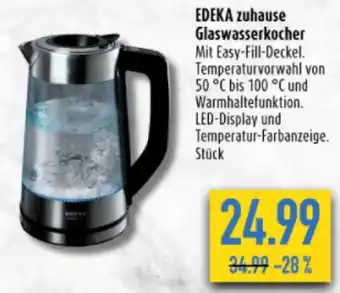 diska EDEKA zuhause Glaswasserkocher Angebot