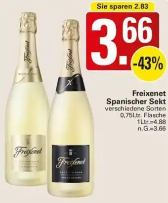 WEZ Freixenet Spanischer Sekt 0,75Ltr. Flasche Angebot