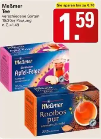 WEZ Meßmer Tee 18/20er Packung Angebot