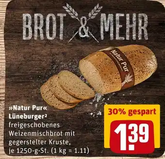 REWE Natur pur lüneburger Angebot