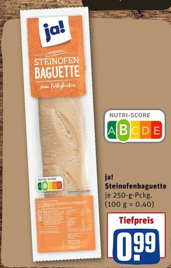 REWE Ja! steinofenbaguette Angebot