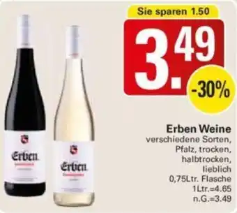 WEZ Erben Weine 0,75Ltr. Flasche Angebot