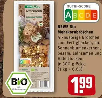 REWE Rewe bio mehrkornbrötchen Angebot