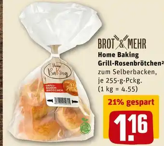 REWE Home baking grill-rosenbrötchen Angebot