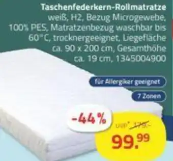 ROLLER Taschenfederkern-Rollmatratze Angebot