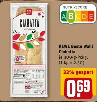 REWE Rewe beste wahl ciabatta Angebot