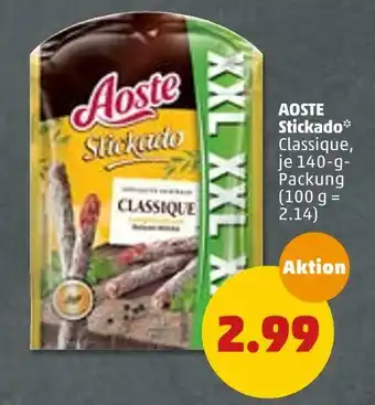 PENNY Aoste salamisticks stickado Angebot