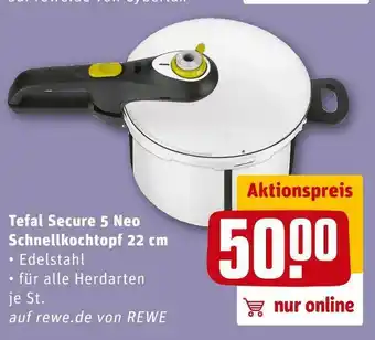 REWE Tefal secure 5 neo schnellkochtopf 22 cm Angebot