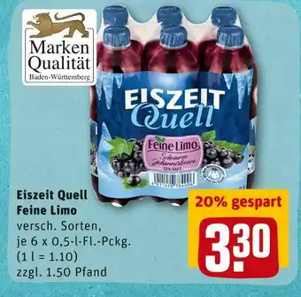 REWE Eiszeit quell feine limo Angebot