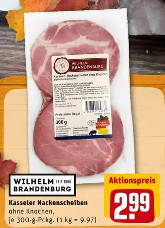 REWE Wilhelm brandenburg kasseler nackenscheiben Angebot