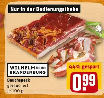 REWE Wilhelm brandenburg bauchspeck Angebot