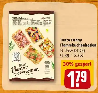 REWE Tante fanny flammkuchenboden Angebot