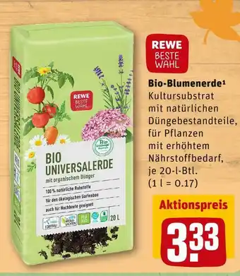 REWE Rewe beste wahl bio-blumenerde Angebot