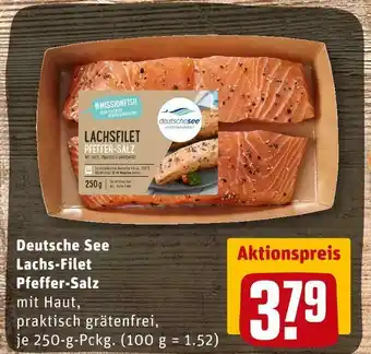 REWE Deutsche see lachs-filet Angebot