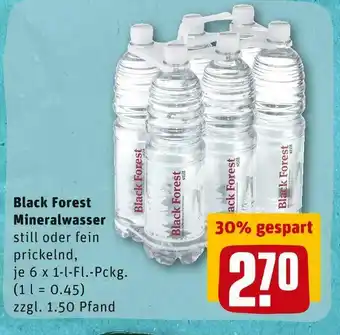 REWE Black forest mineralwasser Angebot