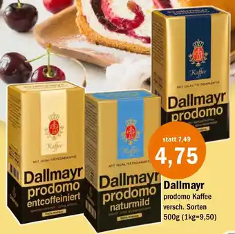 Aktiv Irma Dallmayr prodomo Kaffee 500 g Angebot