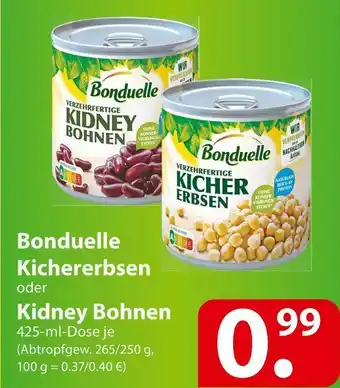 Famila Nord Ost Bonduelle kichererbsen oder kidney bohnen Angebot