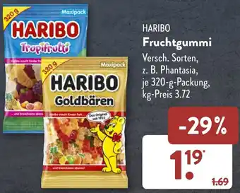 Aldi Süd HARIBO Fruchtgummi 320 g Packung Angebot