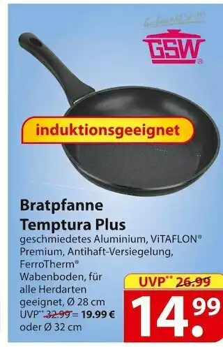 Famila Nord Ost Gsw bratpfanne temptura plus Angebot