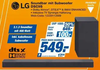 HEM Expert LG Soundbar mit Subwoofer DSC9S Angebot