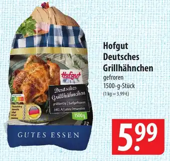 Famila Nord Ost Hofgut Deutsches Grillhähnchen gefroren 1500-g-Stück Angebot