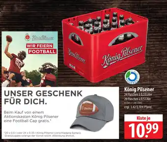 Famila Nord Ost König Rilsener 24 Flaschen à 0,33 Liter 20 Flaschen à 0,5 Liter Angebot