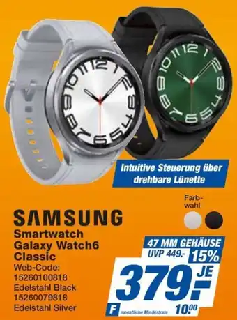 HEM Expert SAMSUNG Smartwatch Galaxy Watch6 Classic Angebot