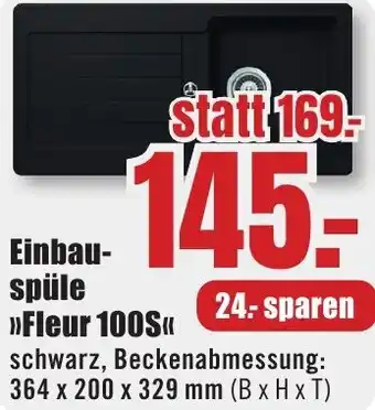 B1 Discount Baumarkt Einbauspüle Fleur 100S Angebot