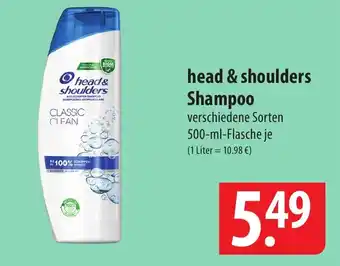 Famila Nord Ost head & shoulders Shampoo verschiedene Sorten 500-ml-Flasche Angebot