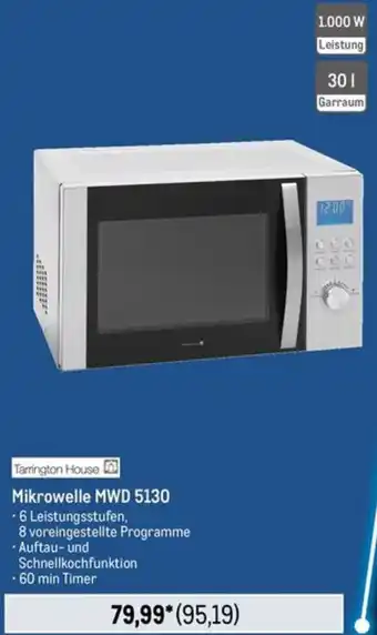 METRO Tarrington House Mikrowelle MWD 5130 Angebot