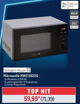 METRO Tarrington House Mikrowelle MWD 8820G Angebot