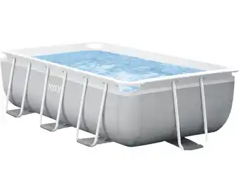 Hornbach Aufstellpool INTEX Frame Pool Set Prism Quadra Kartuschenfilteranlage Leiter inkl. Plattform Angebot