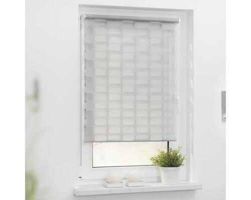 Lichtblick Doppelrollo Arena ohne Bohren 110x150 cm grau inkl ...