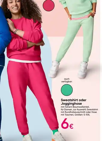 PEPCO Sweatshirt oder Jogginghose für Damen, Größen: S-XXL Angebot