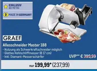 METRO GRAEF Allesschneider Master 188 Angebot