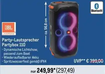 METRO JBL Party-Lautsprecher Partybox 110 Angebot