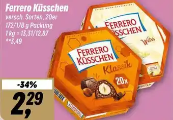 Simmel Ferrero Küsschen 172/178 g Packung Angebot