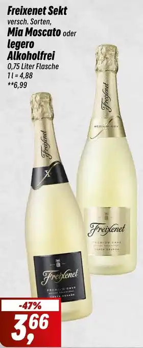 Simmel Freixenet Sekt, Mia Moscato oder legero Alkoholfrei 0,75 Liter Flasche Angebot