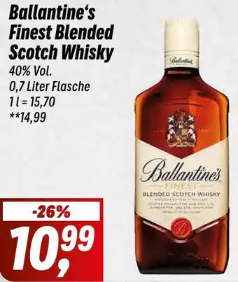 Simmel Ballantine's Finest Blended Scotch Whisky 0,7 Liter Flasche Angebot