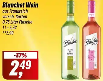 Simmel Blanchet Wein 0,75 Liter Flasche Angebot