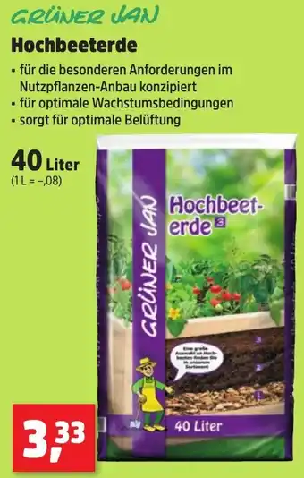 Thomas Philipps GRÜNER JAN Hochbeeterde 40 Liter Angebot