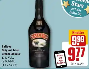 REWE Baileys Original Irish Cream Liqueur 0,7 L-Fl. Angebot