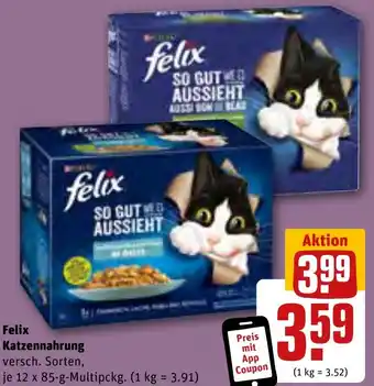 REWE Felix Katzennahrung 12 x 85-g-Multipckg. Angebot