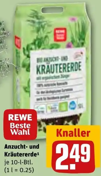 REWE Anzucht und Kräutererde 10-l-Btl. Angebot